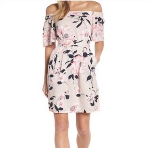 Eliza J Floral Off-Shoulder Dress Size 10